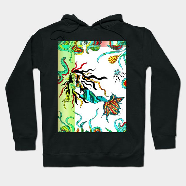 Whimsical Mermaid Hoodie by Minxylynx4